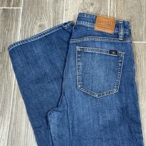 Faherty Jeans Mens 29x29 Blue Feel Good Denim 5 Pocket Special Weave